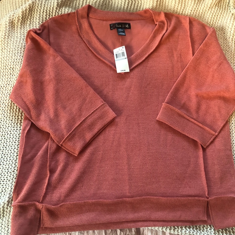 NWT Women’s V - Neck 3/4 Sleeve Sweater